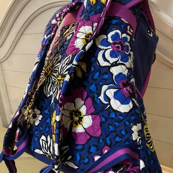 Vera Bradley Canvas Backpack African Violet - Picture 7 of 11